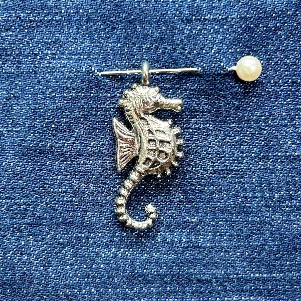 Sterling Silver Seahorse Charm 925 Marine Life Beach Limited Edition 1 inch